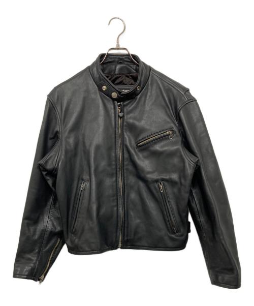 HARLEY-DAVIDSON（ハーレーダビッドソン）HARLEY-DAVIDSON (ハーレーダビッドソン) シングルライダースレザージャケット ブラック サイズ:Lの古着・服飾アイテム