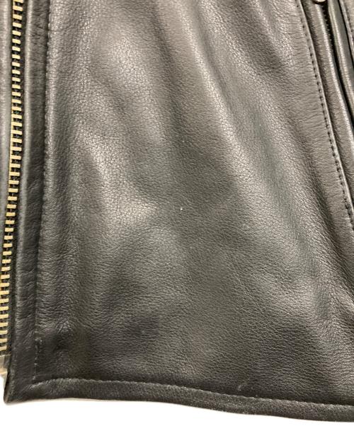 HARLEY-DAVIDSON（ハーレーダビッドソン）HARLEY-DAVIDSON (ハーレーダビッドソン) シングルライダースレザージャケット ブラック サイズ:Lの古着・服飾アイテム