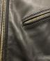 中古・古着 HARLEY-DAVIDSON (ハーレーダビッドソン) シングルライダースレザージャケット ブラック サイズ:L：20000円