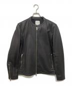 UNITED TOKYOユナイテッドトーキョー）の古着「ラムレザーシングルライダース」｜ブラック