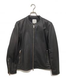UNITED TOKYO（ユナイテッドトーキョー）の古着「ラムレザーシングルライダース」｜ブラック