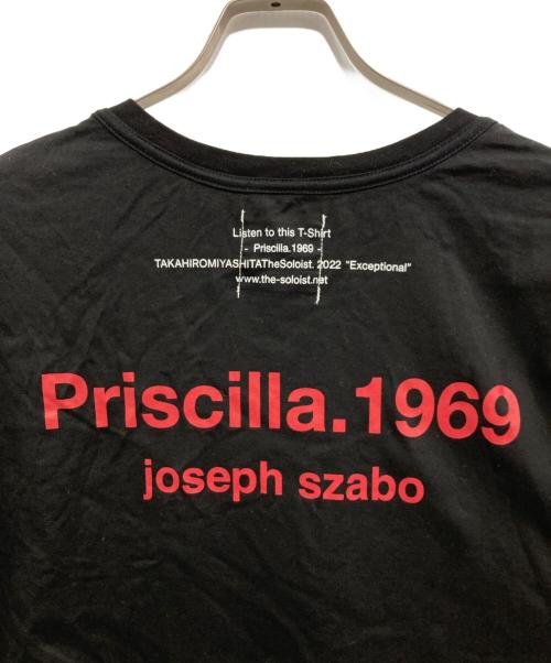 TAKAHIROMIYASHITA TheSoloIst.（タカヒロミヤシタ ザソロイスト）TAKAHIROMIYASHITA TheSoloIst. joseph szabo priscilla 1969 (ジョセフ・ザボ プリシラ 1969) oversized s/s pocket tee ブラック サイズ:44の古着・服飾アイテム