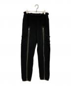 TAKAHIROMIYASHITA TheSoloIst.タカヒロミヤシタ ザソロイスト）の古着「ジップジョガーパンツ/bondage jogger」｜ブラック
