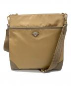 COCOCELUX GOLDココセリュックスゴールド）の古着「POCONO NYLON ショルダー＆ボディハバッグ/ポコノナイロン　ショルダー＆ボディハバッグ」｜ベージュ