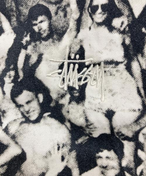 stussy（ステューシー）stussy (ステューシー) Beach Mob Bing JKT ブラック×ホワイト サイズ:Mの古着・服飾アイテム