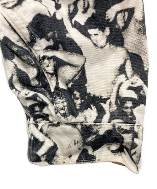 stussy（ステューシー）stussy (ステューシー) Beach Mob Bing JKT ブラック×ホワイト サイズ:Mの古着・服飾アイテム