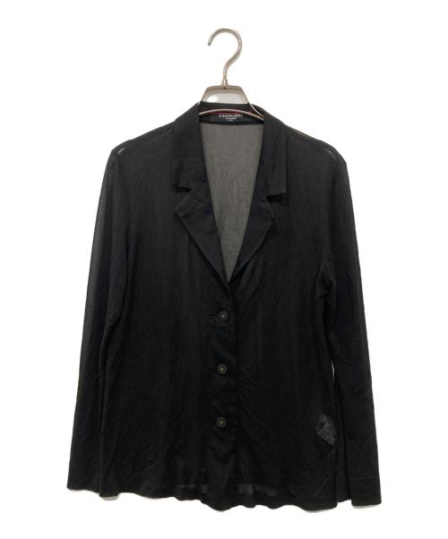 LEONARD（レオナール）LEONARD (レオナール) シアージャケット ブラック サイズ:Lの古着・服飾アイテム
