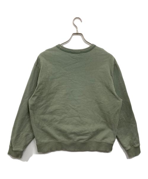 Acne studios（アクネ ストゥディオス）Acne studios (アクネ ストゥディオス) スタンプロゴスウェットシャツ グリーン サイズ:Sの古着・服飾アイテム
