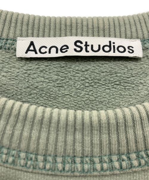 Acne studios（アクネ ストゥディオス）Acne studios (アクネ ストゥディオス) スタンプロゴスウェットシャツ グリーン サイズ:Sの古着・服飾アイテム