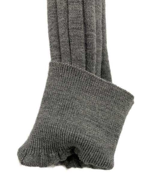 SLOANE（スローン）SLOANE (スローン) 18Gワイドリブ エクストラファインメリノウール×シルク 襟付きプルオーバー グレー サイズ:2の古着・服飾アイテム