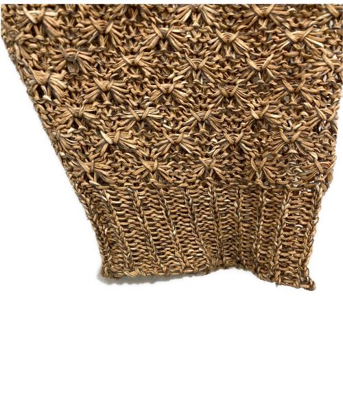 amachi.（アマチ）amachi. (アマチ) Paesina stone knit/パエジナストーン ニット ベージュ サイズ:5の古着・服飾アイテム