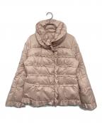 TO BE CHICトゥービーシック）の古着「フリルデザイン ダウンジャケット」｜ライトピンク
