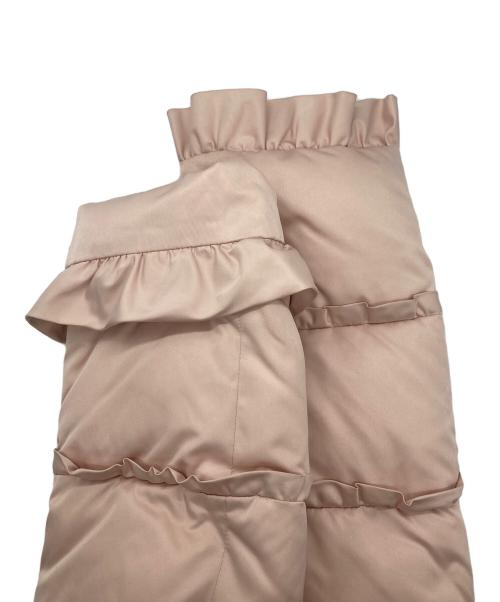 TO BE CHIC（トゥービーシック）TO BE CHIC (トゥービーシック) フリルデザイン ダウンジャケット ライトピンク サイズ:40の古着・服飾アイテム