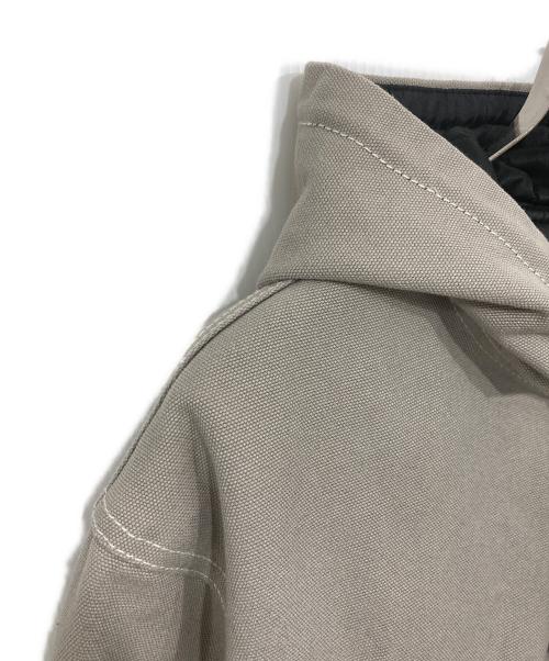 stussy（ステューシー）stussy (ステューシー) Work Jacket Contrast Stitch グレー サイズ:Mの古着・服飾アイテム