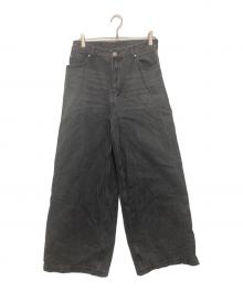 adidas（アディダス）の古着「Adilenium シーズン 3 ジップ ウォッシュド デニムパンツ」｜ブラック