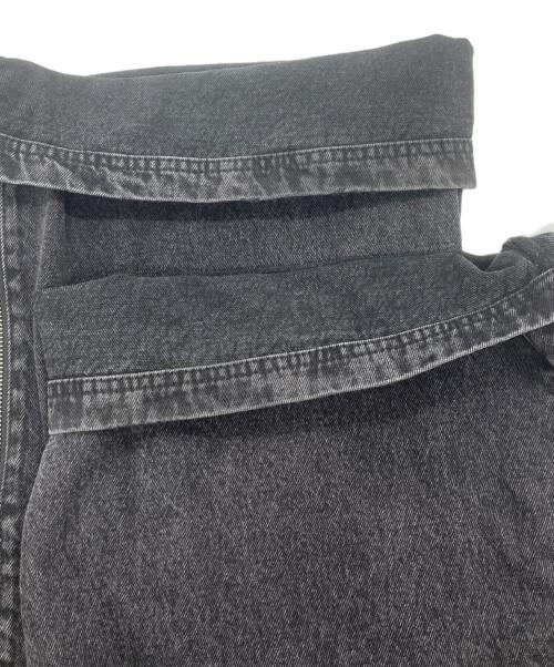 adidas（アディダス）adidas (アディダス) Adilenium シーズン 3 ジップ ウォッシュド デニムパンツ ブラック サイズ:31の古着・服飾アイテム