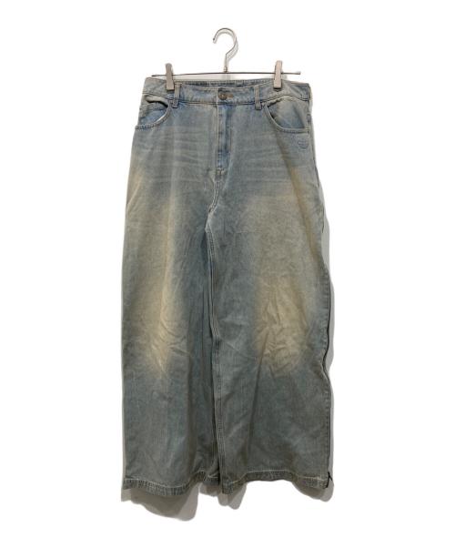 adidas（アディダス）adidas (アディダス) ADILENIUM シーズン 3 ジップ ウォッシュド デニム パンツ ブルー サイズ:31の古着・服飾アイテム