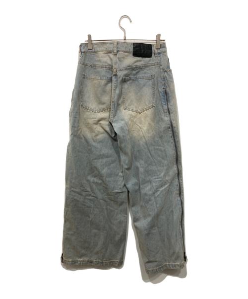 adidas（アディダス）adidas (アディダス) ADILENIUM シーズン 3 ジップ ウォッシュド デニム パンツ ブルー サイズ:31の古着・服飾アイテム