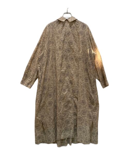 BASCO（バスコ）BASCO (バスコ) 総柄シャツワンピース ベージュ サイズ:3の古着・服飾アイテム