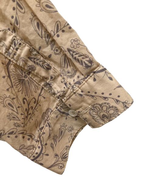 BASCO（バスコ）BASCO (バスコ) 総柄シャツワンピース ベージュ サイズ:3の古着・服飾アイテム