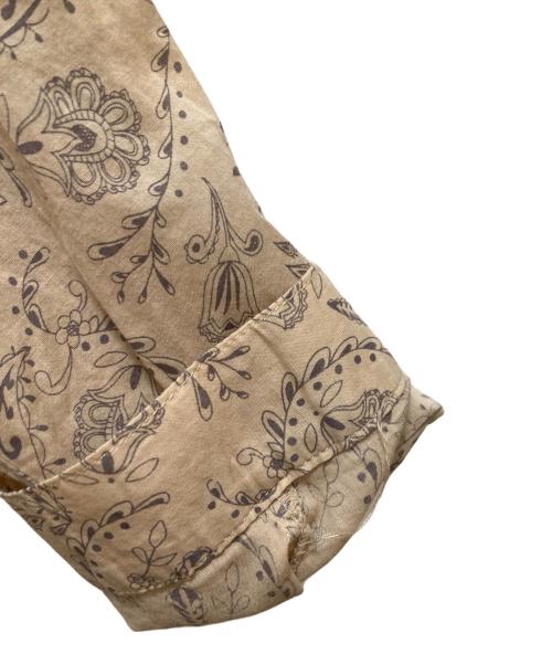 BASCO（バスコ）BASCO (バスコ) 総柄シャツワンピース ベージュ サイズ:3の古着・服飾アイテム