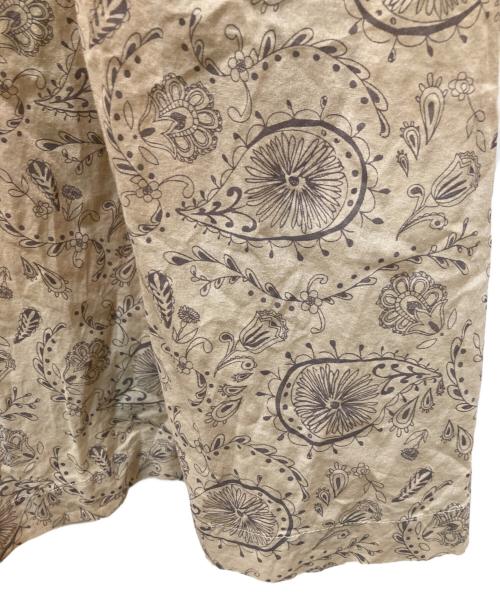 BASCO（バスコ）BASCO (バスコ) 総柄シャツワンピース ベージュ サイズ:3の古着・服飾アイテム