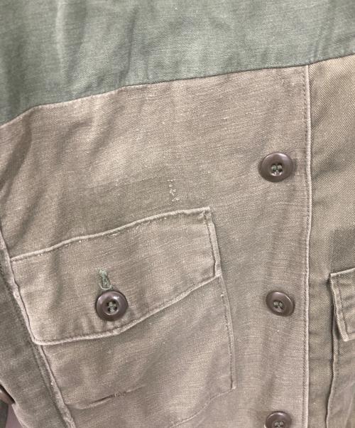 Rebuild by Needles（リビルドバイニードルス）Rebuild by Needles (リビルドバイニードルス) 再構築ヒザデルパンツ リメイクカーゴパンツ グリーン サイズ:1の古着・服飾アイテム