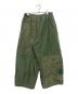 Rebuild by Needles (リビルドバイニードルス) 再構築ヒザデルパンツ リメイクカーゴパンツ グリーン サイズ:1：20000円