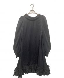 BALENCIAGA（バレンシアガ）の古着「シルクワンピース」｜ブラック