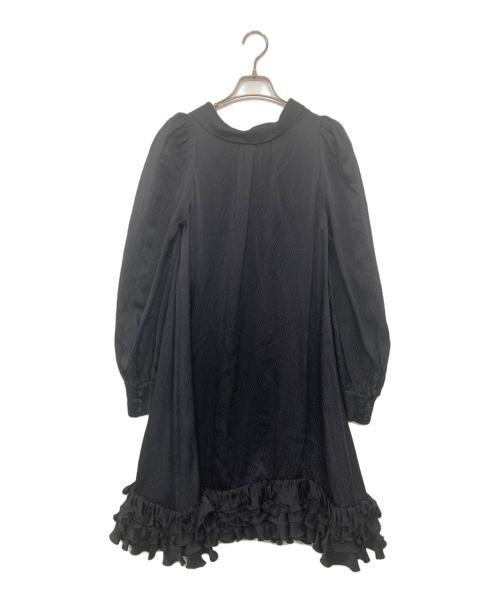 BALENCIAGA（バレンシアガ）BALENCIAGA (バレンシアガ) シルクワンピース ブラック サイズ:38の古着・服飾アイテム