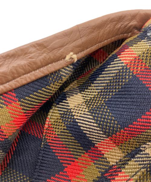 Uhr（ウーア）Uhr (ウーア) プラッドプレアーラップスカート ブラウン サイズ:38の古着・服飾アイテム