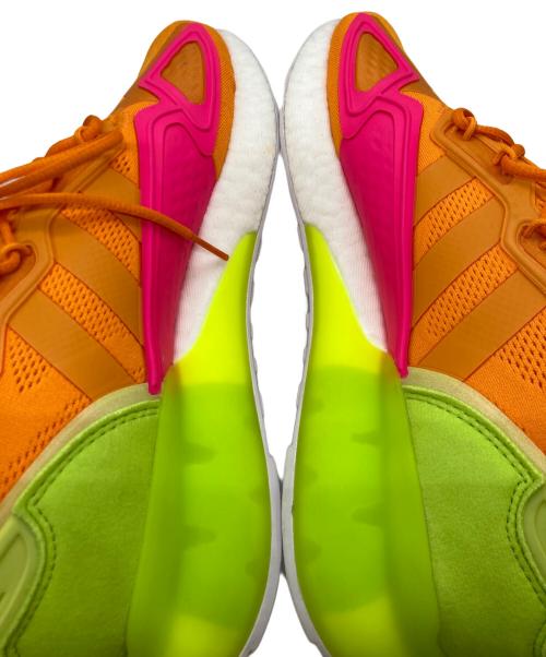 adidas（アディダス）adidas ZX 2K BOOST “White/Bright Orange/Semi Solar Pink” ゼットエックス・ツーケー・ブースト ホワイト／ブライトオレンジ／セミソーラーピンク FY4004 サイズ:26.5cmの古着・服飾アイテム