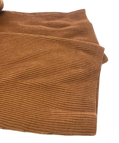 BATONER（バトナ―）BATONER (バトナ―) HYPER TWIST WOOL RIB PANT/超強撚糸ウールリブニットパンツ ブラウン サイズ:2の古着・服飾アイテム