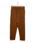 BATONER（バトナ―）の古着「HYPER TWIST WOOL RIB PANT/超強撚糸ウールリブニットパンツ」｜ブラウン