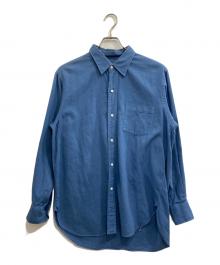 HERILL（ヘリル）の古着「Cotton Cashmere Brush Regulercollar」｜ブルー