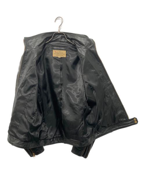 AVIREX（アヴィレックス）AVIREX (アヴィレックス) レザージャケット ブラック サイズ:Lの古着・服飾アイテム