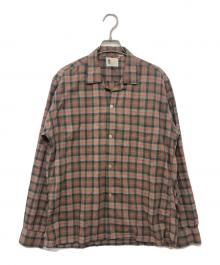 TOWN CRAFT（タウンクラフト）の古着「襟芯チェックシャツ」｜グレー