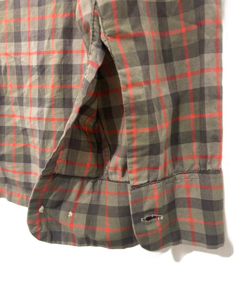 TOWN CRAFT（タウンクラフト）TOWN CRAFT (タウンクラフト) 襟芯チェックシャツ グレー サイズ:Mの古着・服飾アイテム