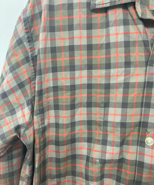 TOWN CRAFT（タウンクラフト）TOWN CRAFT (タウンクラフト) 襟芯チェックシャツ グレー サイズ:Mの古着・服飾アイテム