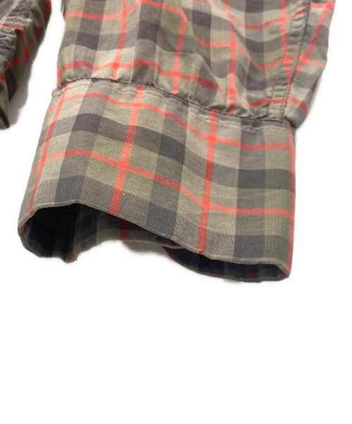 TOWN CRAFT（タウンクラフト）TOWN CRAFT (タウンクラフト) 襟芯チェックシャツ グレー サイズ:Mの古着・服飾アイテム