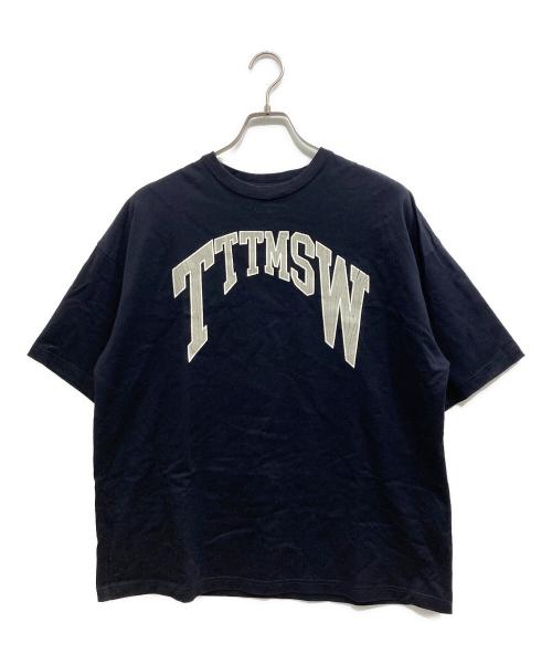 TTT MSW（ティー）TTT MSW (ティー) College logo tee/カレッジロゴ Tシャツ ネイビー サイズ:Ｍの古着・服飾アイテム