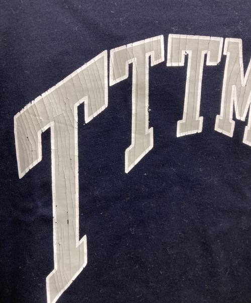 TTT MSW（ティー）TTT MSW (ティー) College logo tee/カレッジロゴ Tシャツ ネイビー サイズ:Ｍの古着・服飾アイテム