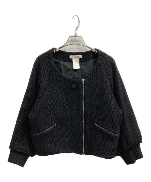 Chloe（クロエ）Chloe (クロエ) ショートブルゾン ブラック サイズ:t38の古着・服飾アイテム