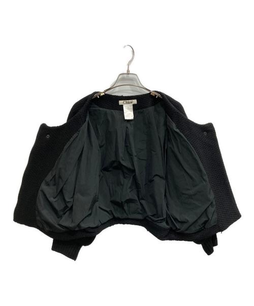 Chloe（クロエ）Chloe (クロエ) ショートブルゾン ブラック サイズ:t38の古着・服飾アイテム