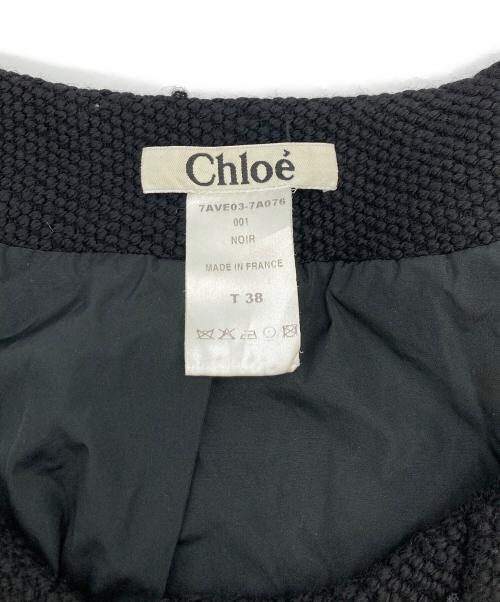 Chloe（クロエ）Chloe (クロエ) ショートブルゾン ブラック サイズ:t38の古着・服飾アイテム