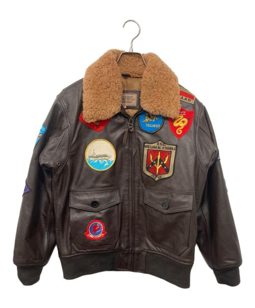 BO Mike Ronny（ビーオーマイクロニー）BO Mike Ronny (ビーオーマイクロニー) G-1 フライトジャケット ブラウン サイズ:Mの古着・服飾アイテム