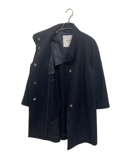 SANYOCOAT（サンヨーコート）SANYOCOAT (サンヨーコート) スーパー140's ウールジャージー スタンドカラーコート ネイビー サイズ:36の古着・服飾アイテム