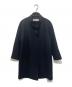 SANYOCOAT（サンヨーコート）の古着「スーパー140's ウールジャージー スタンドカラーコート」｜ネイビー