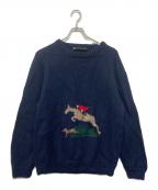 INVERALLANインバーアラン）の古着「ウールニット」｜ネイビー