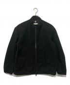 DESCENTE PAUSEデサントポーズ）の古着「WOOL MIX STAND COLLAR ZIP UP BLOUSON」｜ブラック